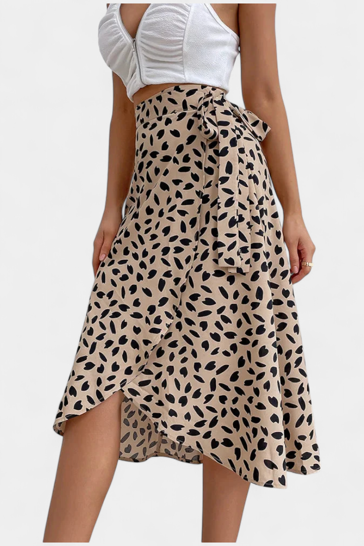 Aina | Falda Envolvente Boho Asimétrica