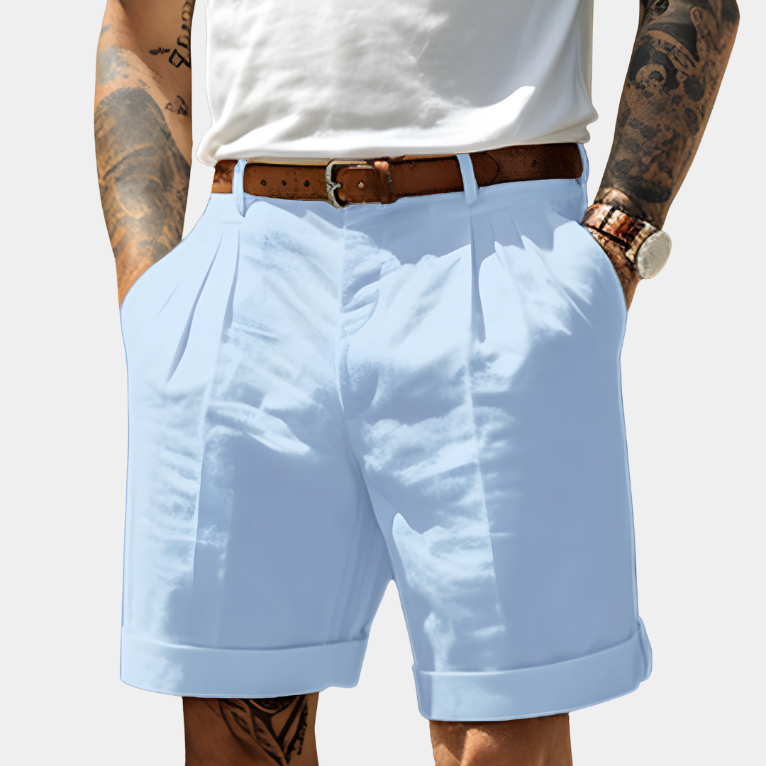 Lucas | Pantalones Cortos de Lino