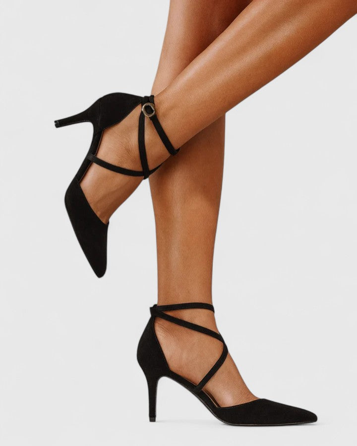 Celia | Sandalias de Tacón con Tiras Cruzadas