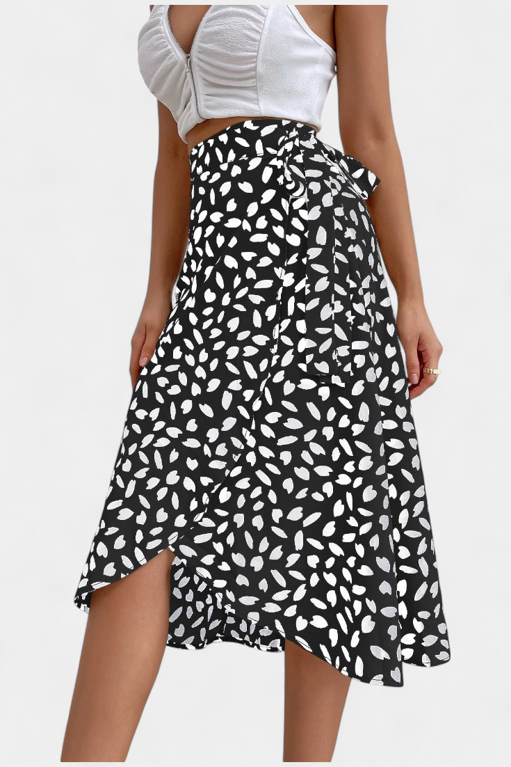 Aina | Falda Envolvente Boho Asimétrica
