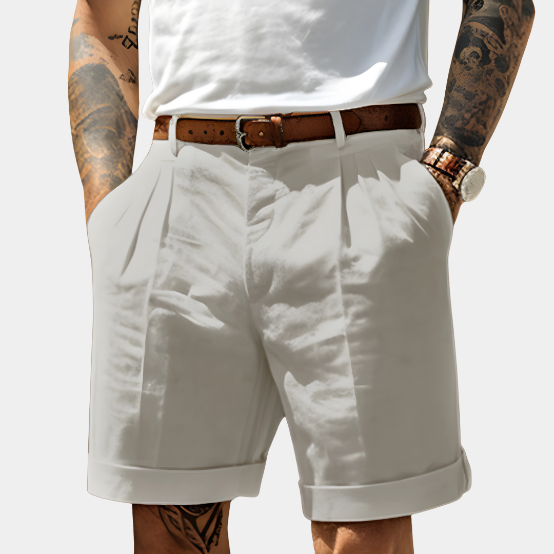 Lucas | Pantalones Cortos de Lino