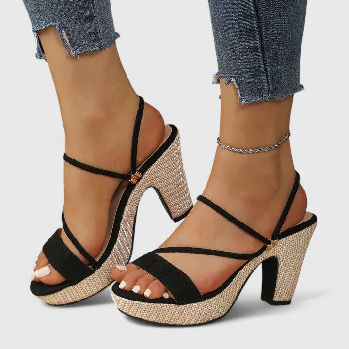Lidia | Sandalias de Plataforma con Tiras