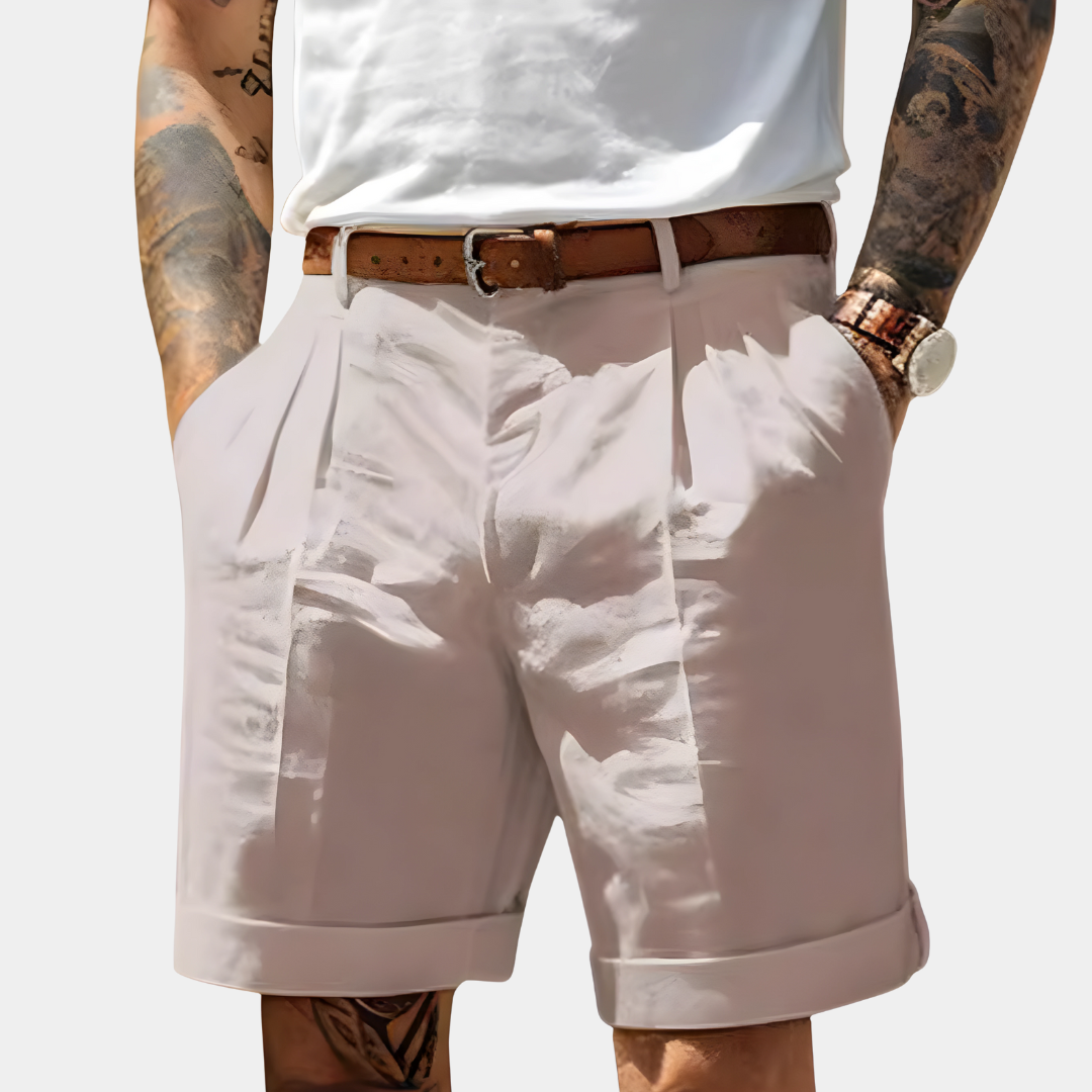 Lucas | Pantalones Cortos de Lino