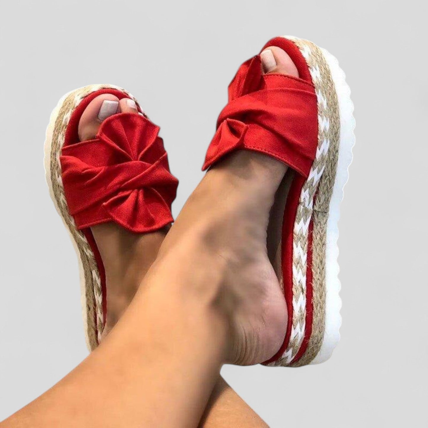 Alicia | Sandalias de Plataforma con Nudo