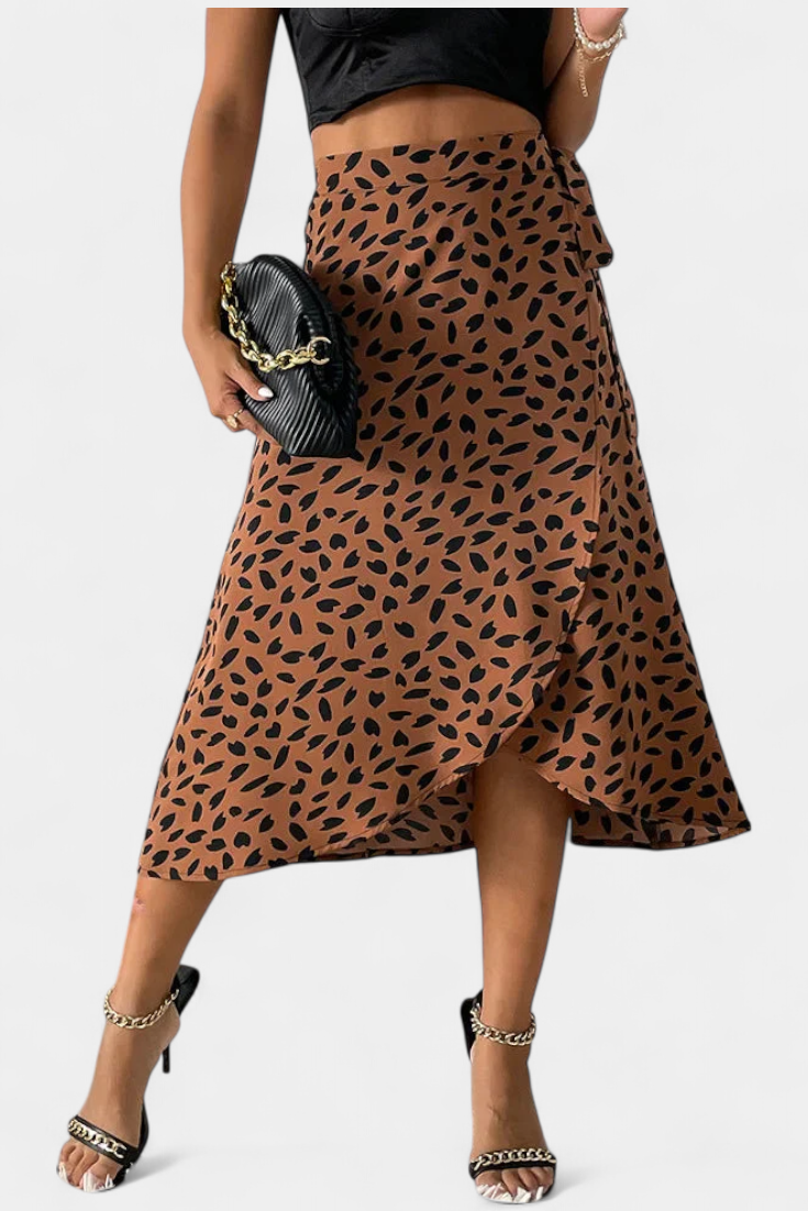 Aina | Falda Envolvente Boho Asimétrica