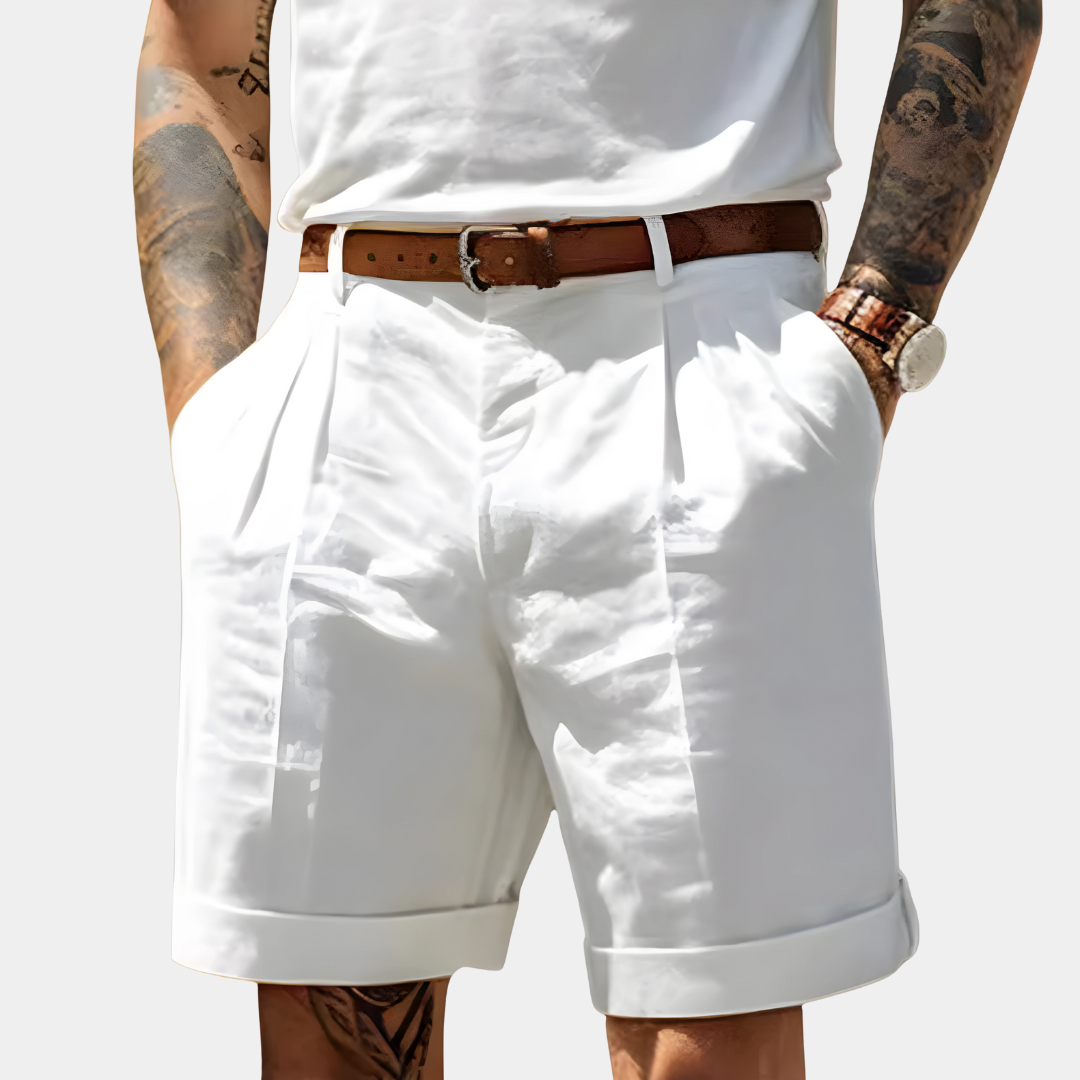 Lucas | Pantalones Cortos de Lino
