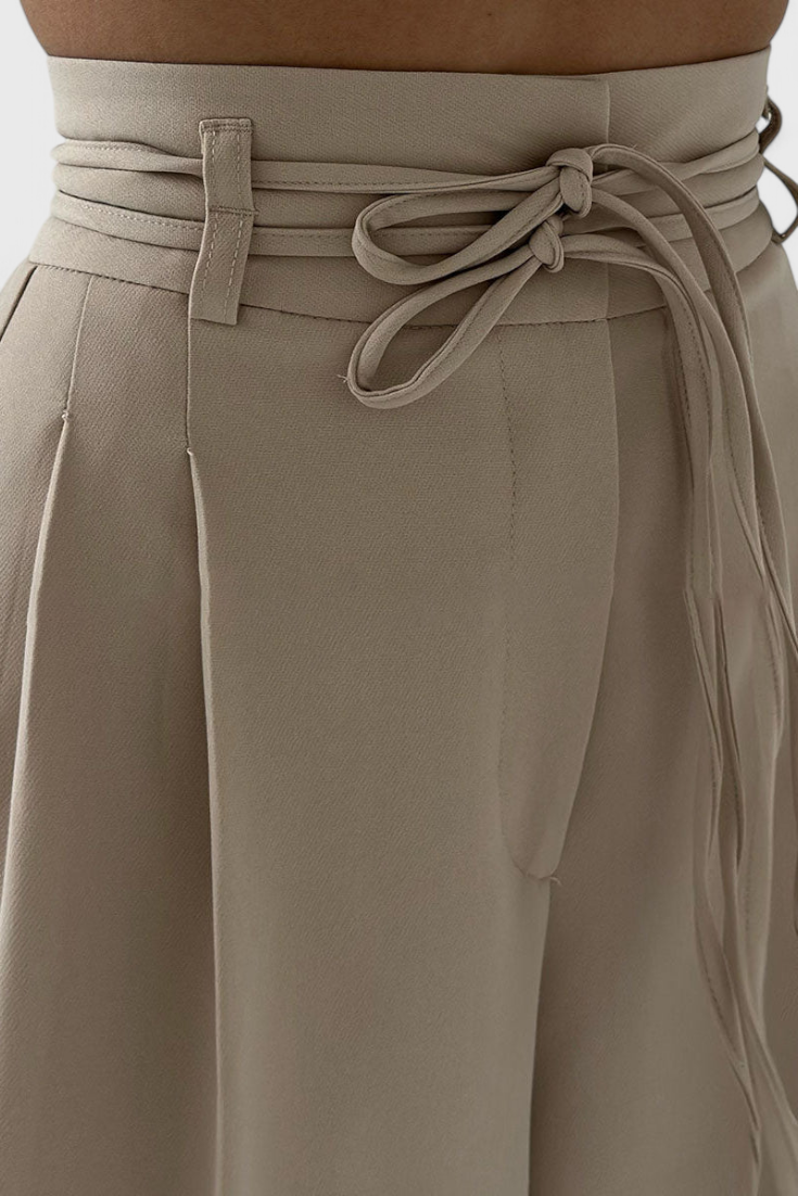 Celine | Pantalón Palazzo con Cordón