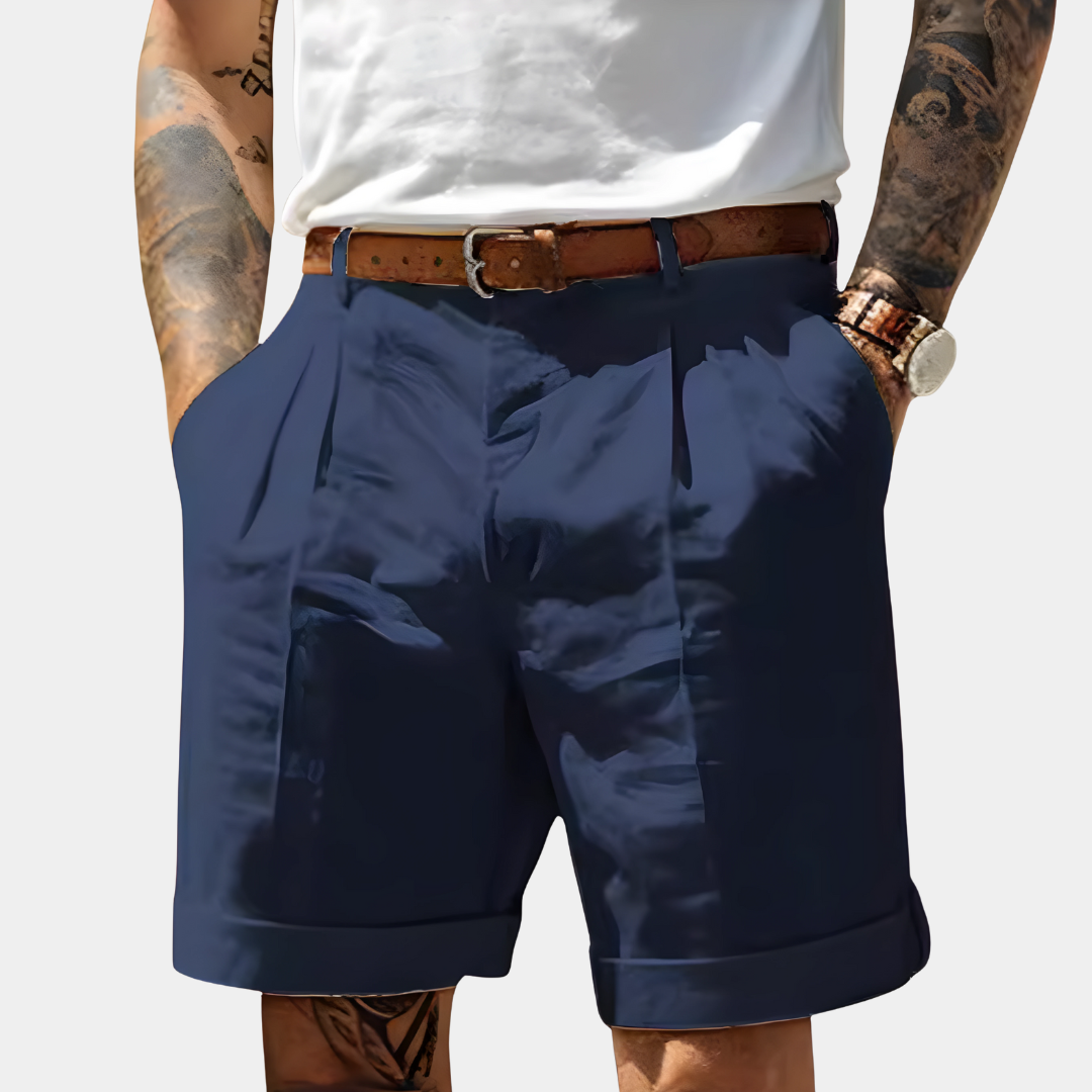Lucas | Pantalones Cortos de Lino