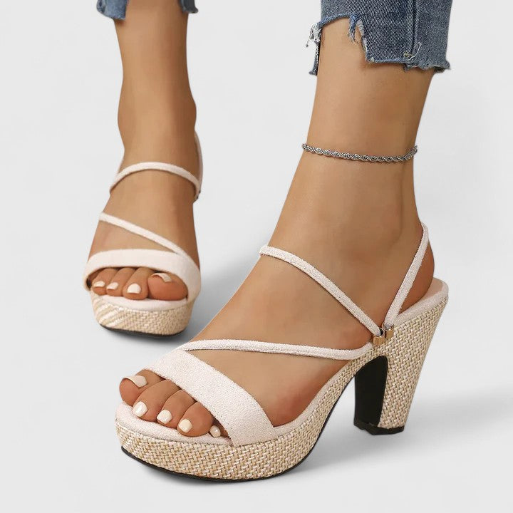 Lidia | Sandalias de Plataforma con Tiras