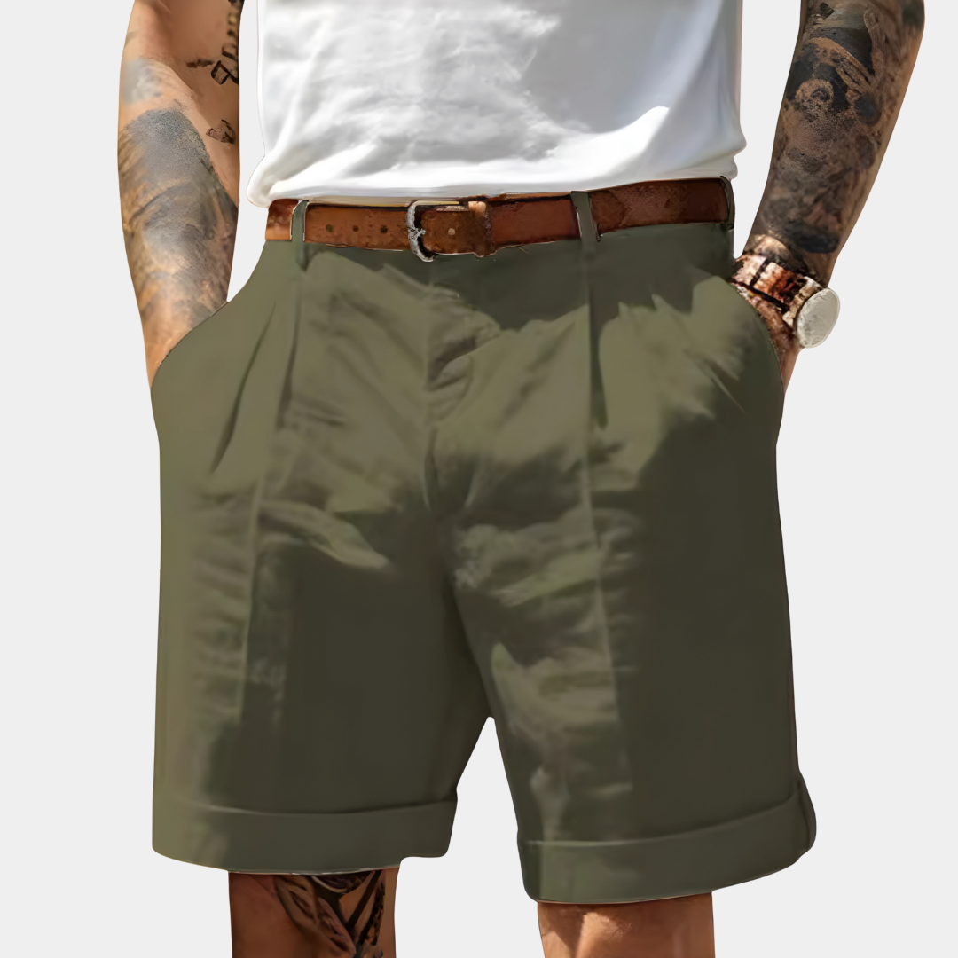 Lucas | Pantalones Cortos de Lino