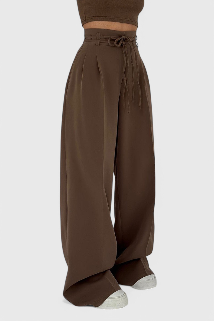 Celine | Pantalón Palazzo con Cordón