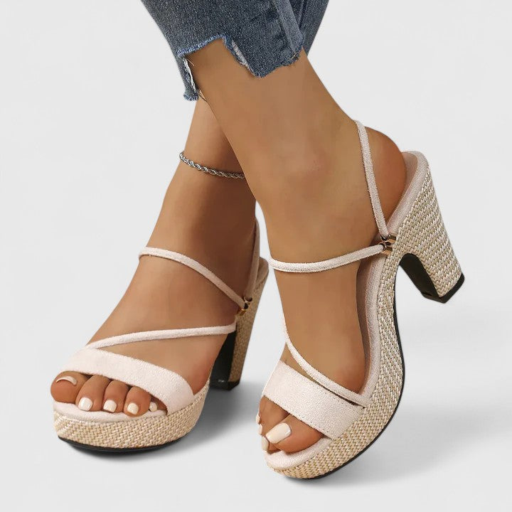 Lidia | Sandalias de Plataforma con Tiras
