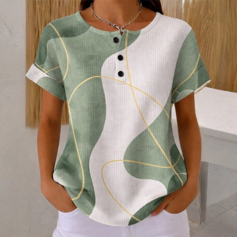 Amelia | Blusa de Diseño Bicolor