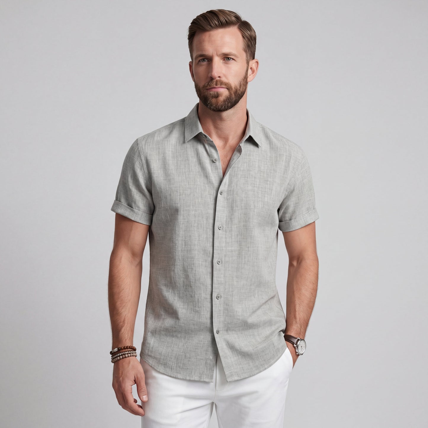Bruno | Camisa Premium de Algodón y Lino