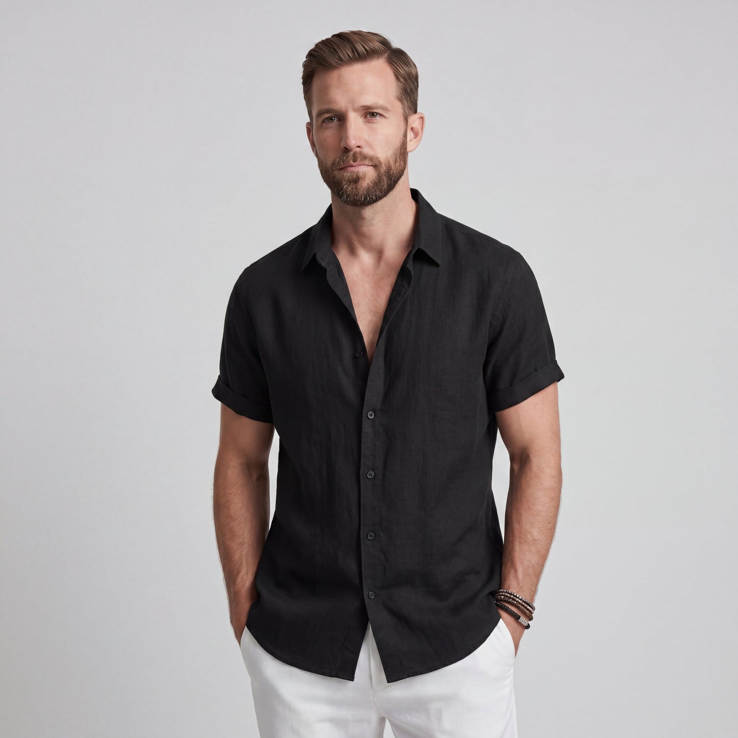 Bruno | Camisa Premium de Algodón y Lino
