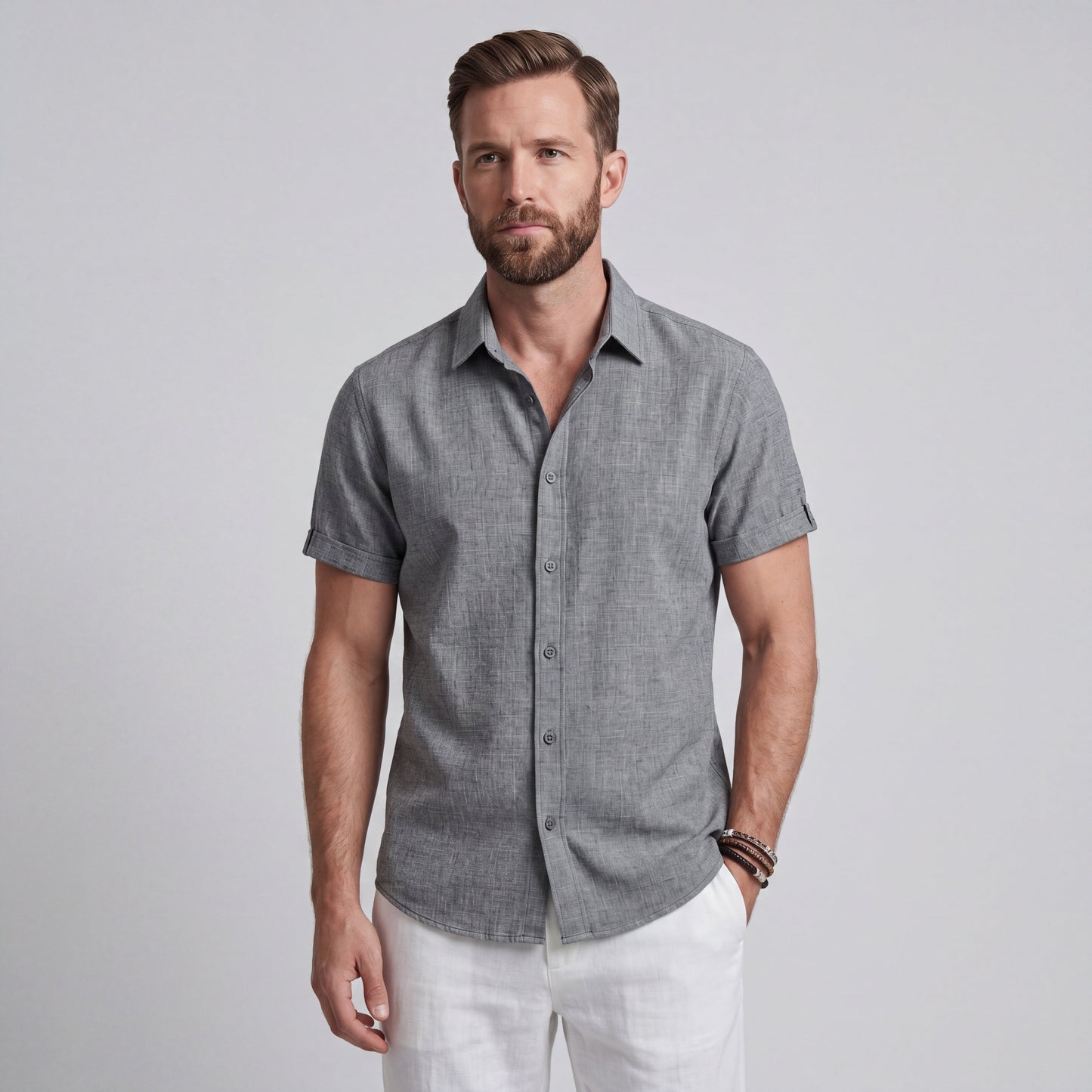 Bruno | Camisa Premium de Algodón y Lino