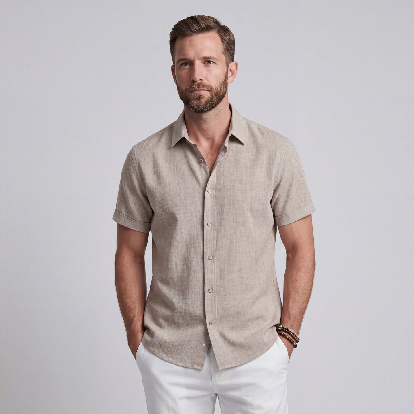 Bruno | Camisa Premium de Algodón y Lino