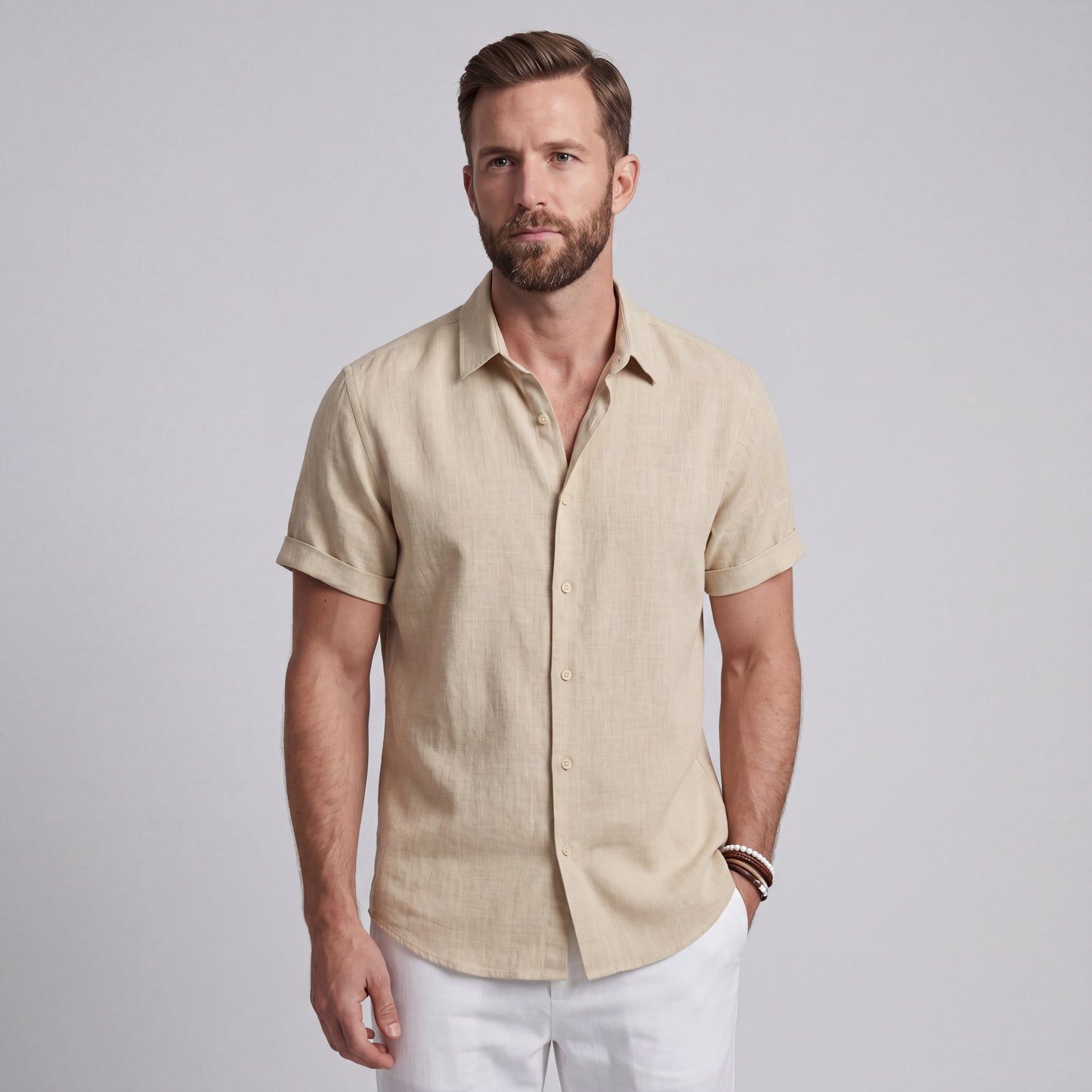 Bruno | Camisa Premium de Algodón y Lino