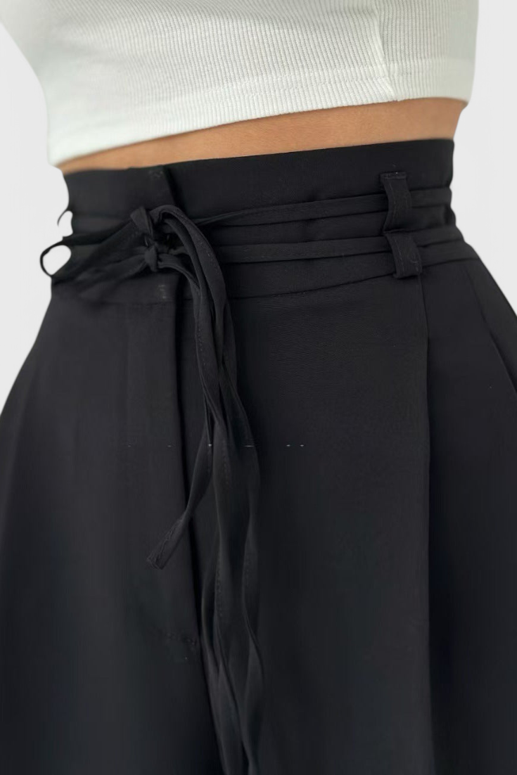 Celine | Pantalón Palazzo con Cordón