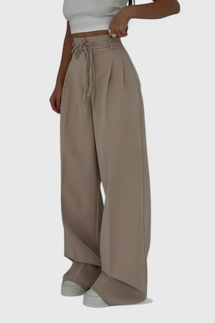 Celine | Pantalón Palazzo con Cordón