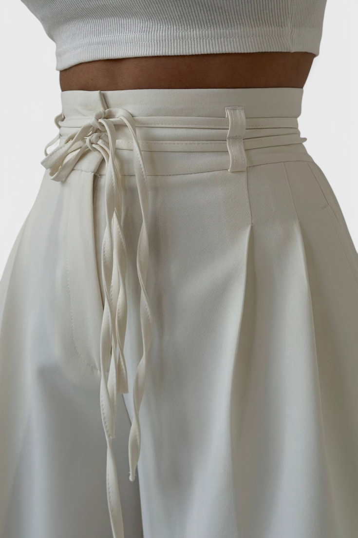 Celine | Pantalón Palazzo con Cordón