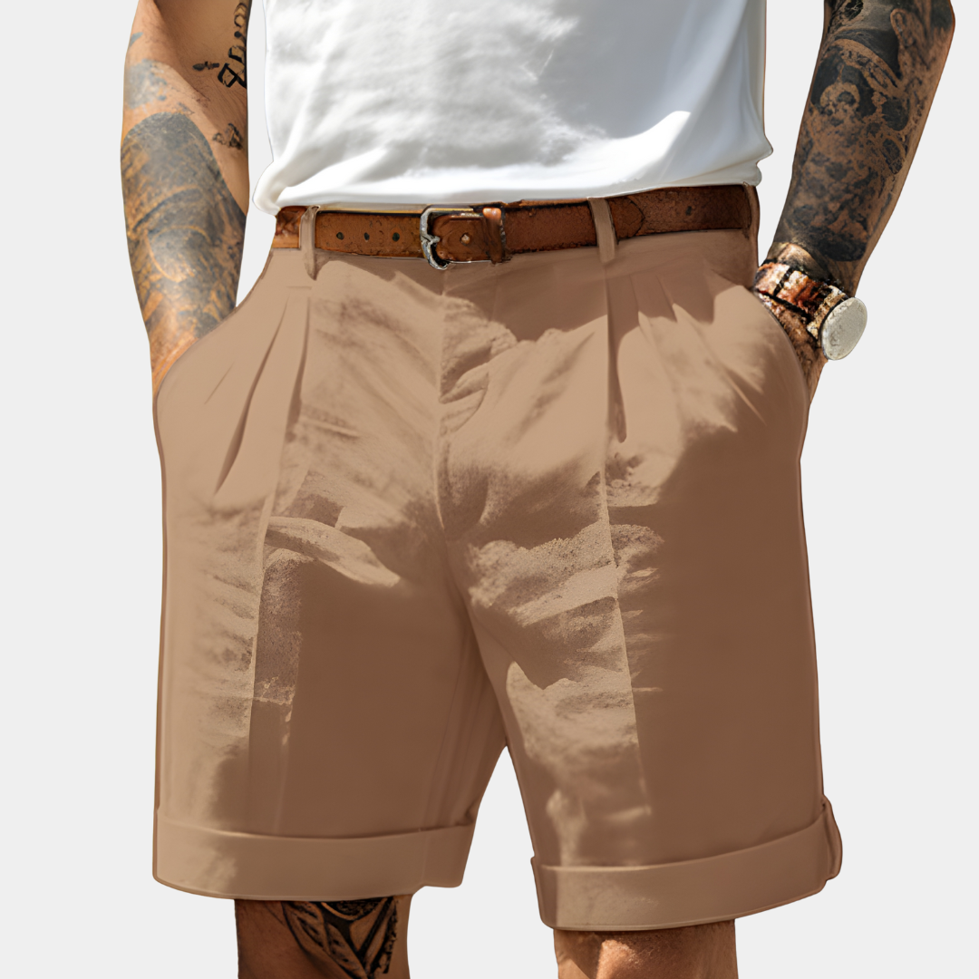 Lucas | Pantalones Cortos de Lino