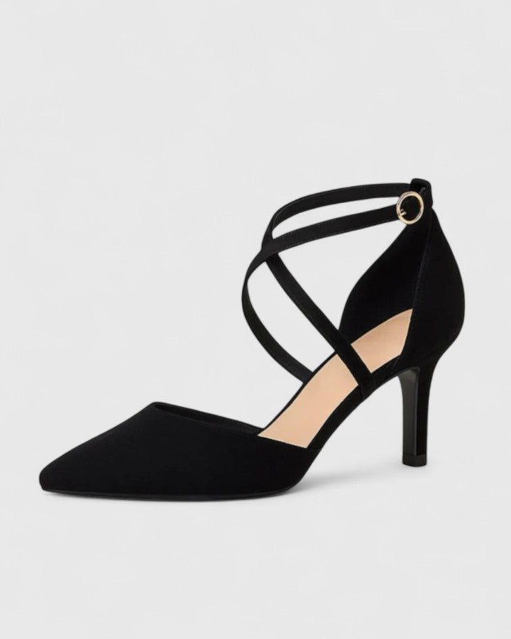 Celia | Sandalias de Tacón con Tiras Cruzadas
