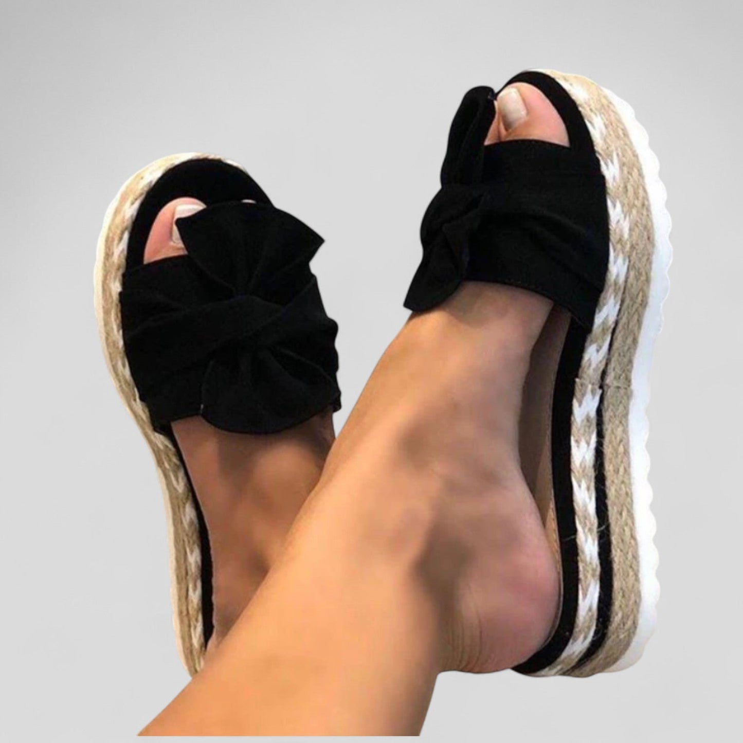 Alicia | Sandalias de Plataforma con Nudo