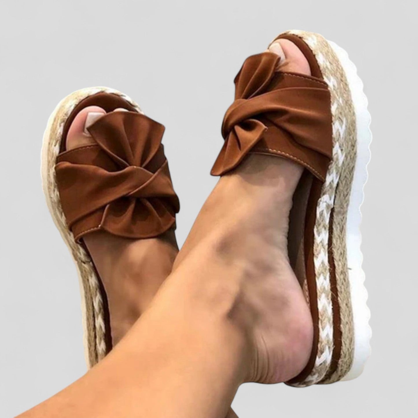 Alicia | Sandalias de Plataforma con Nudo