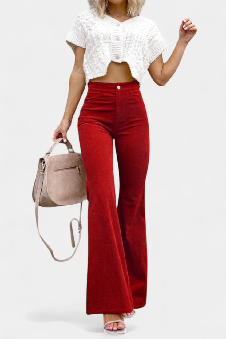 Colette | Pantalón Palazzo de Terciopelo