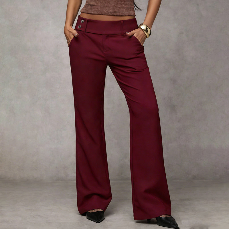 Louise | Pantalón de Vestir Acampanado